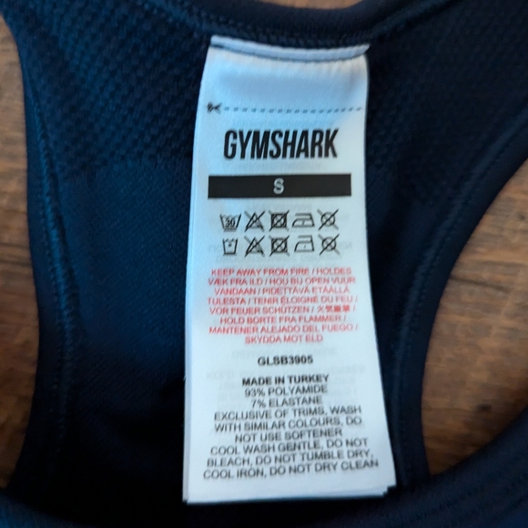 Gymshark Blue Sports Bra - Picture 3 of 3